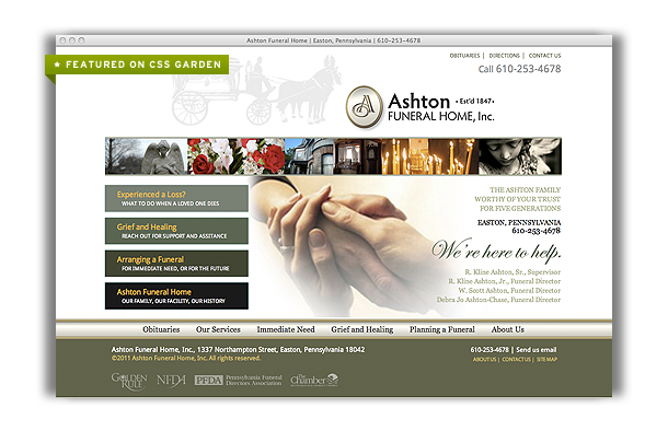 Ashton Funeral Home - Website