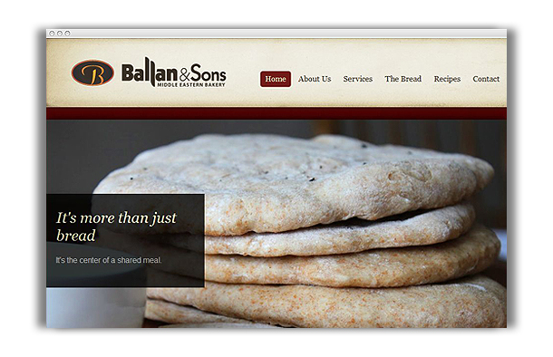 Ballan and Sons Bakery - Website