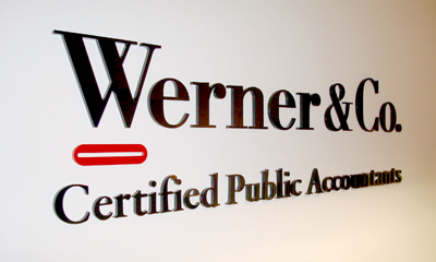 Werner and Co. Office Signage