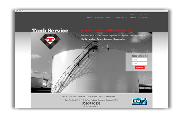 Tank Service Website