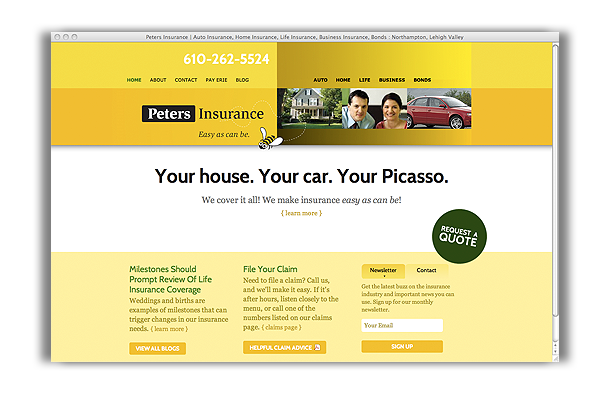Peters Insurance - Website